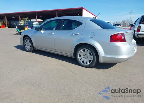 2012 Dodge Avenger Se z USA, uszkodzony, nr VIN 1C3CDZAB4CN224518